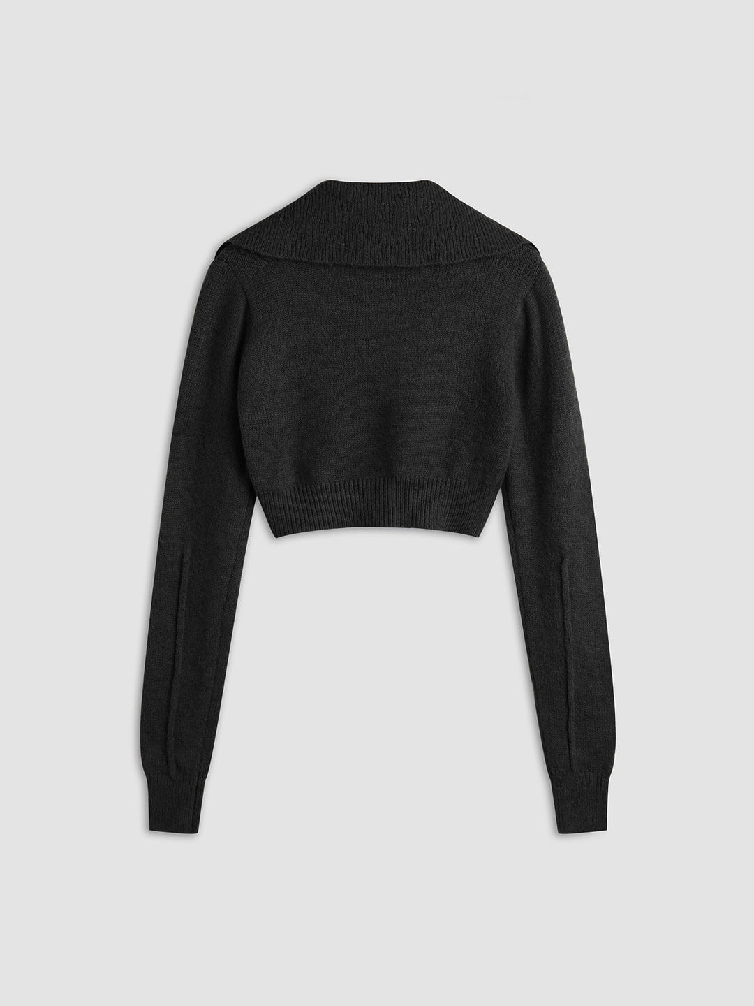Cyrene - Women's Cropped Cardigan with Classic Collar  Elegant and Fitted for Summer
