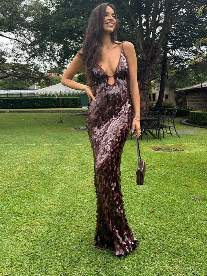 Ffion - Sequin Maxi Long Dress