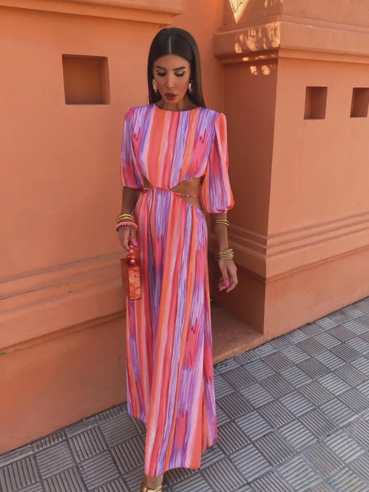 Jeylin - Elegant Dress with Cut-Outs