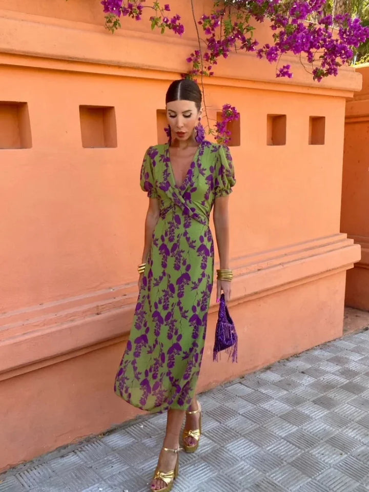 Velyra - Elegant Printed Dress