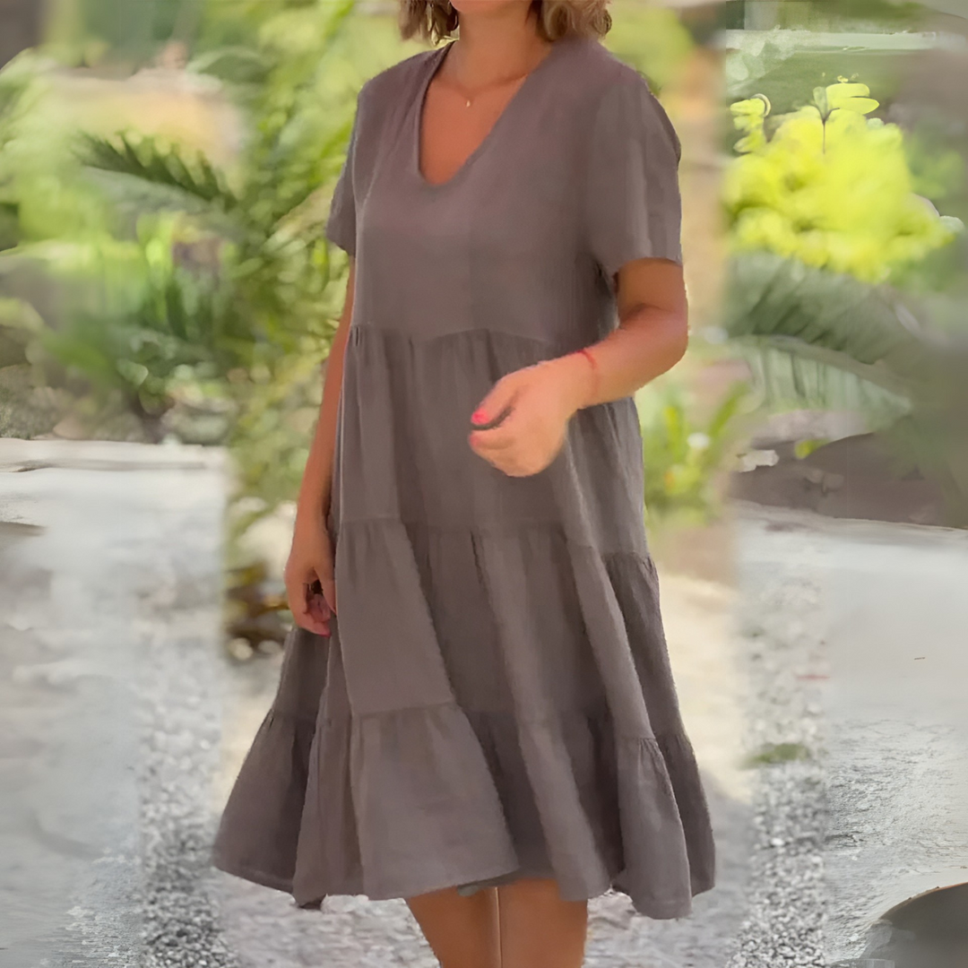 Brynissa - Flowing V-Neck Dress