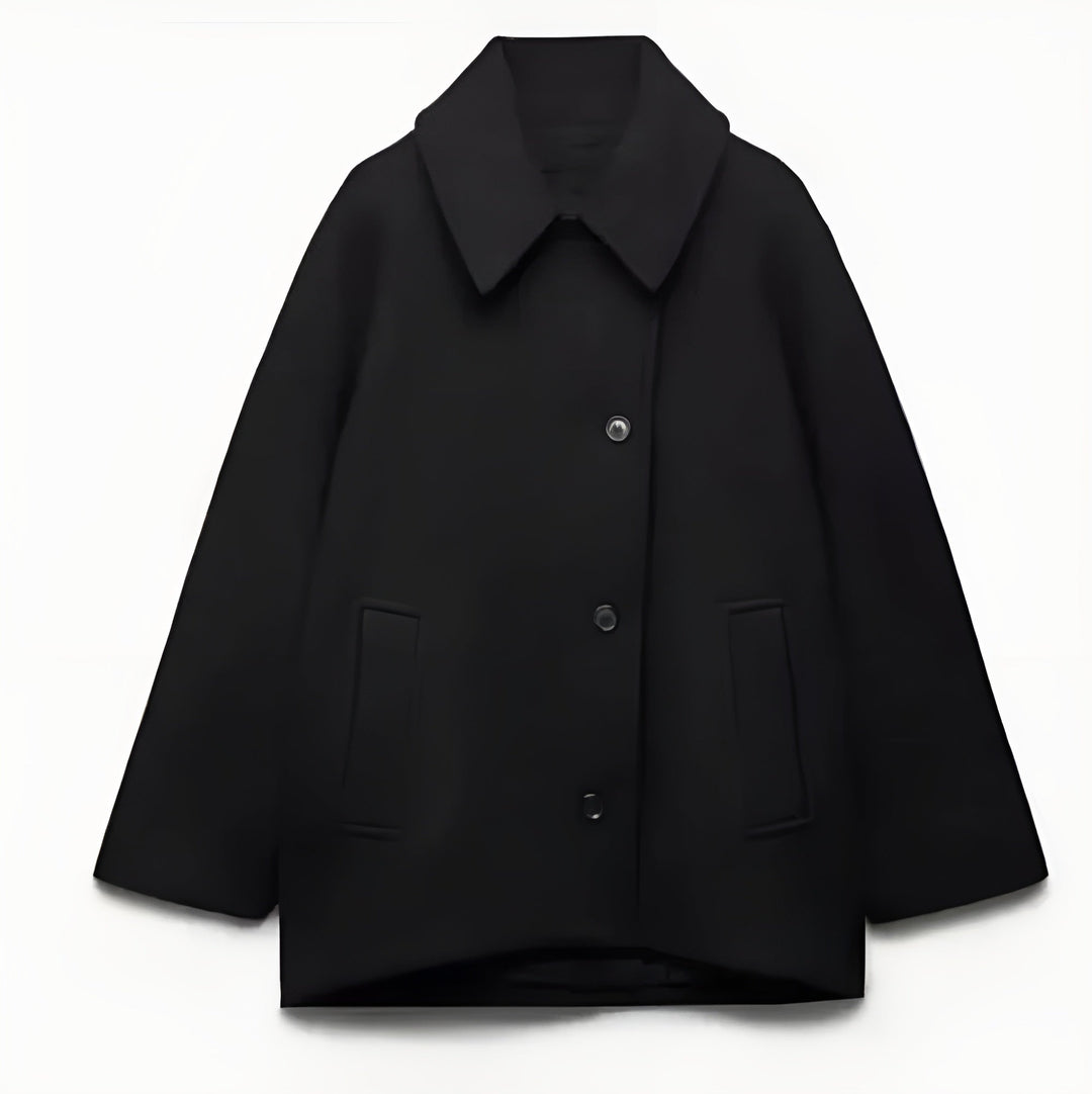 Halona - Trendy oversized wollen jas