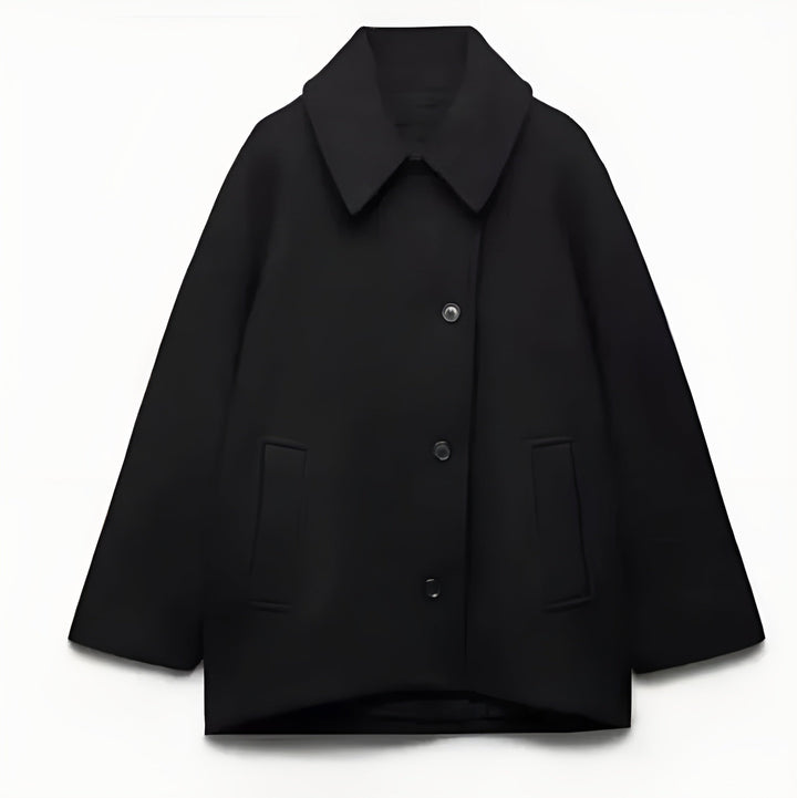 Halona - Trendy oversized wollen jas