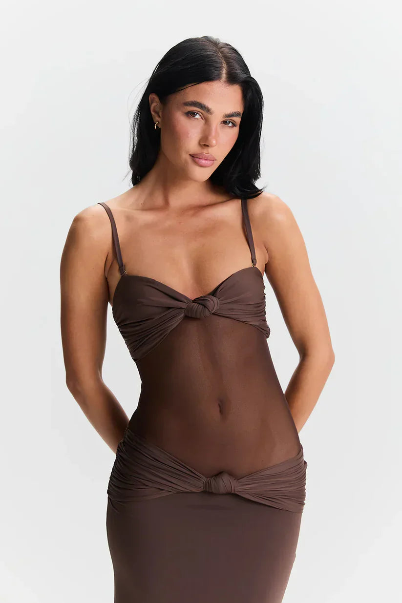 Noelle - Detachable Straps Maxi Dress