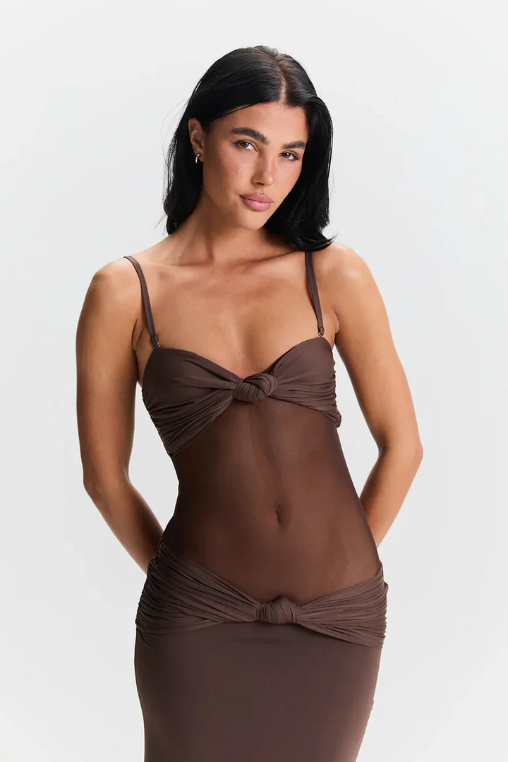 Noelle - Detachable Straps Maxi Dress