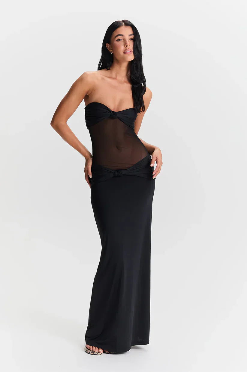 Noelle - Detachable Straps Maxi Dress