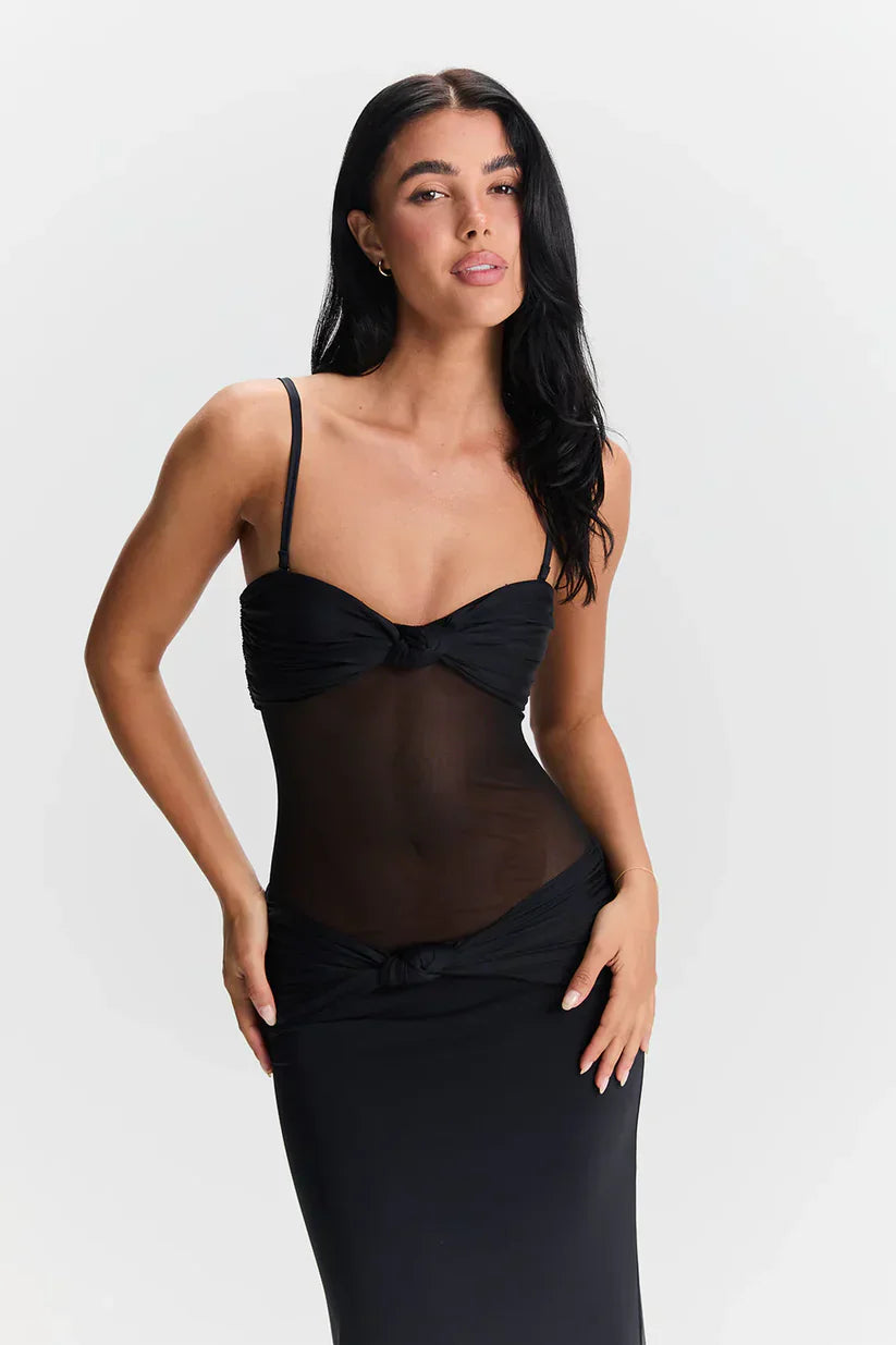 Noelle - Detachable Straps Maxi Dress