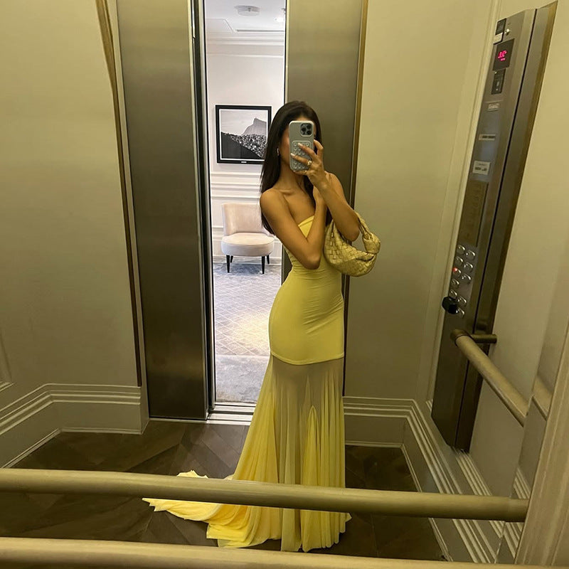Giselle - Slim Bustier Maxi Dress