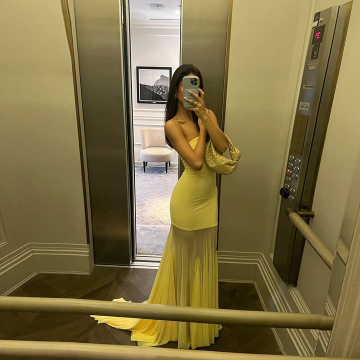 Giselle - Slim Bustier Maxi Dress