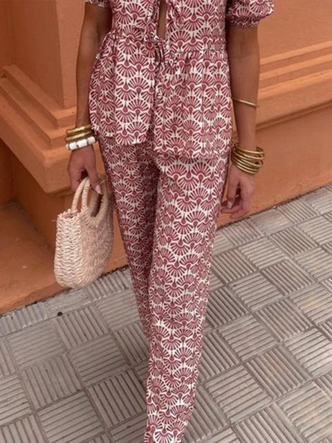 Caerina - Printed Casual Set