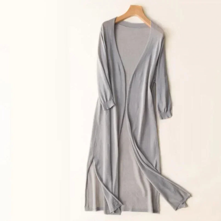 Carys - Women's Long Cardigan  Lightweight  Timeless Elegance  Breathable and Comfortable