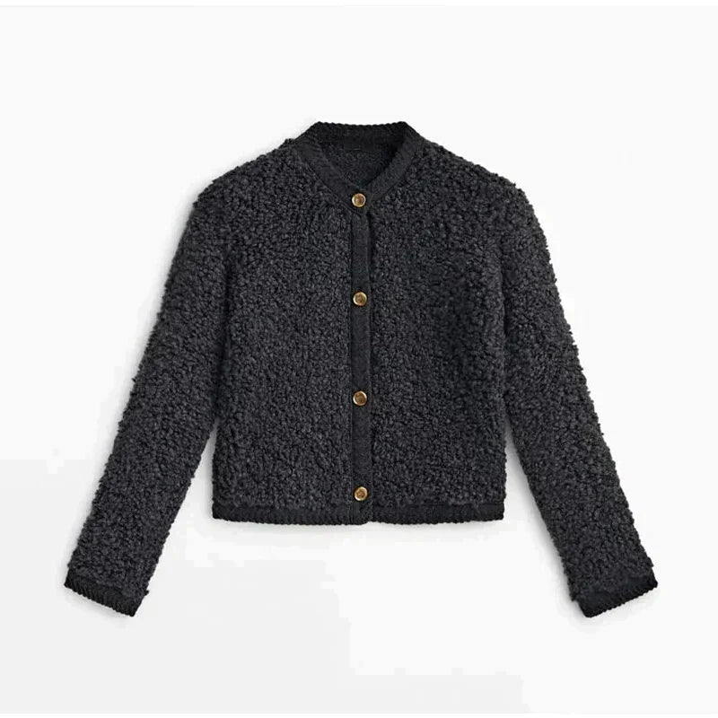 Zinnia - Teddy Strickjacke for Women  Elegance, Comfort and Warmth for Winter