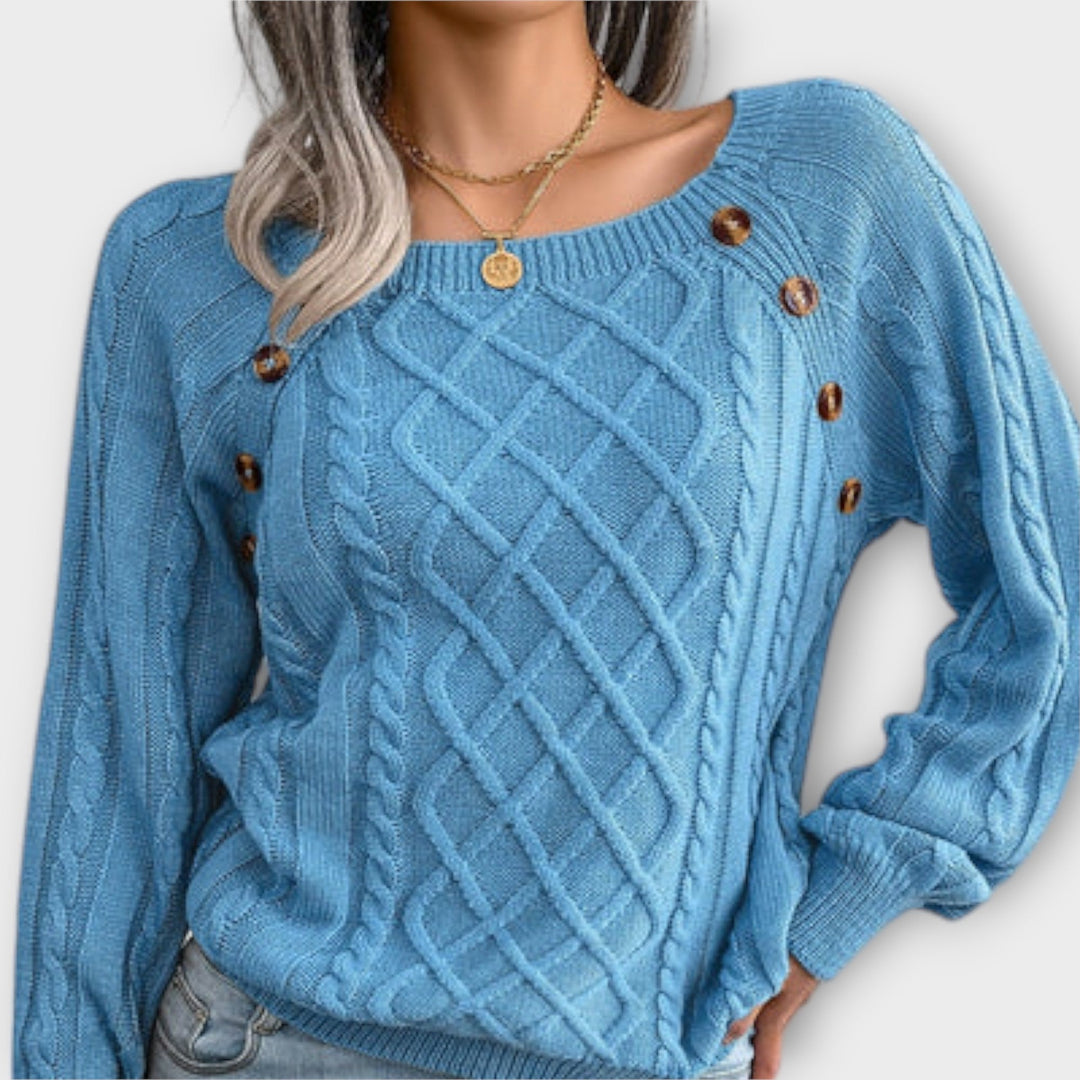 Julie - Knitted sweater with buttons