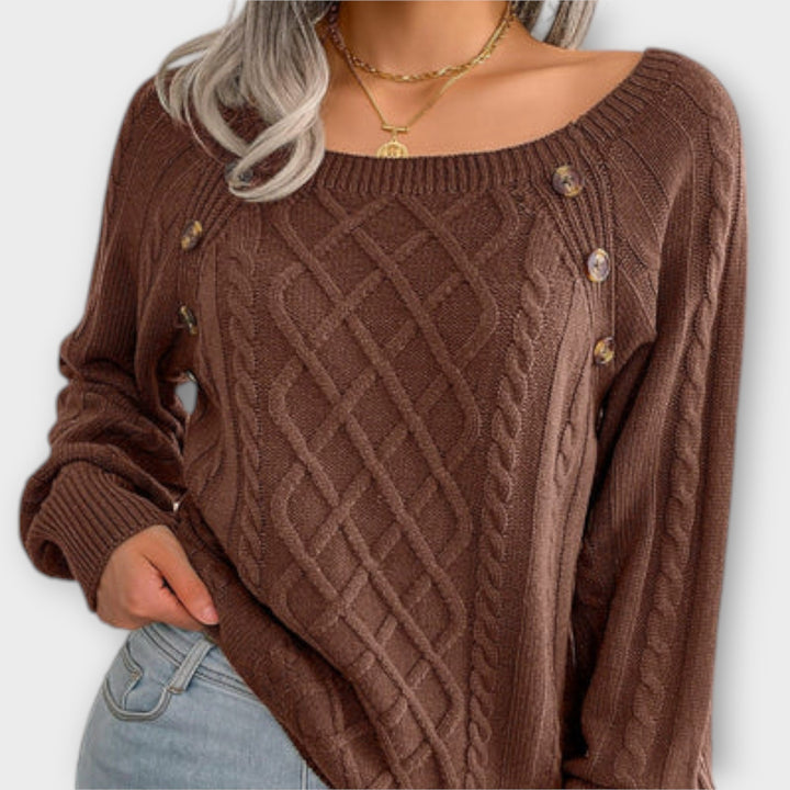 Julie - Knitted sweater with buttons