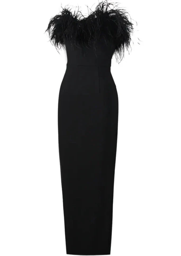 Jovie - Luxurious Feather Dress