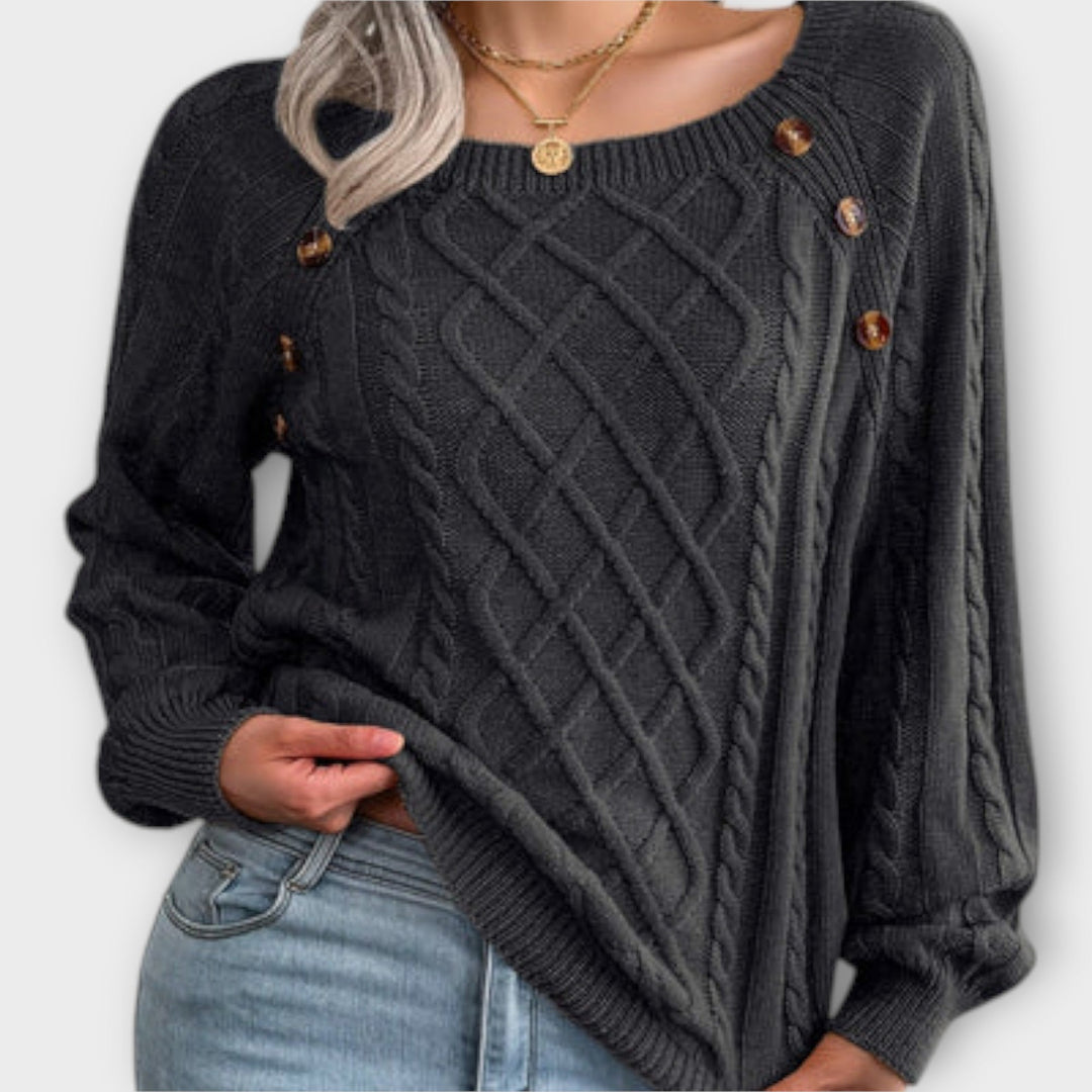 Julie - Knitted sweater with buttons