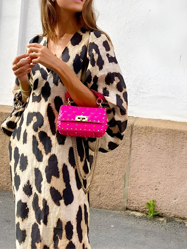 Zephina - Bold and Elegant Leopard Dress