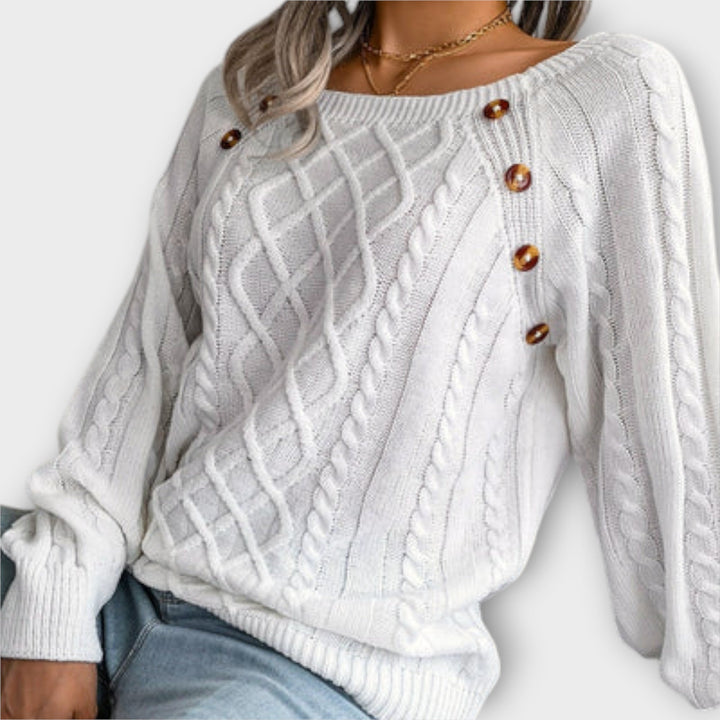 Julie - Knitted sweater with buttons