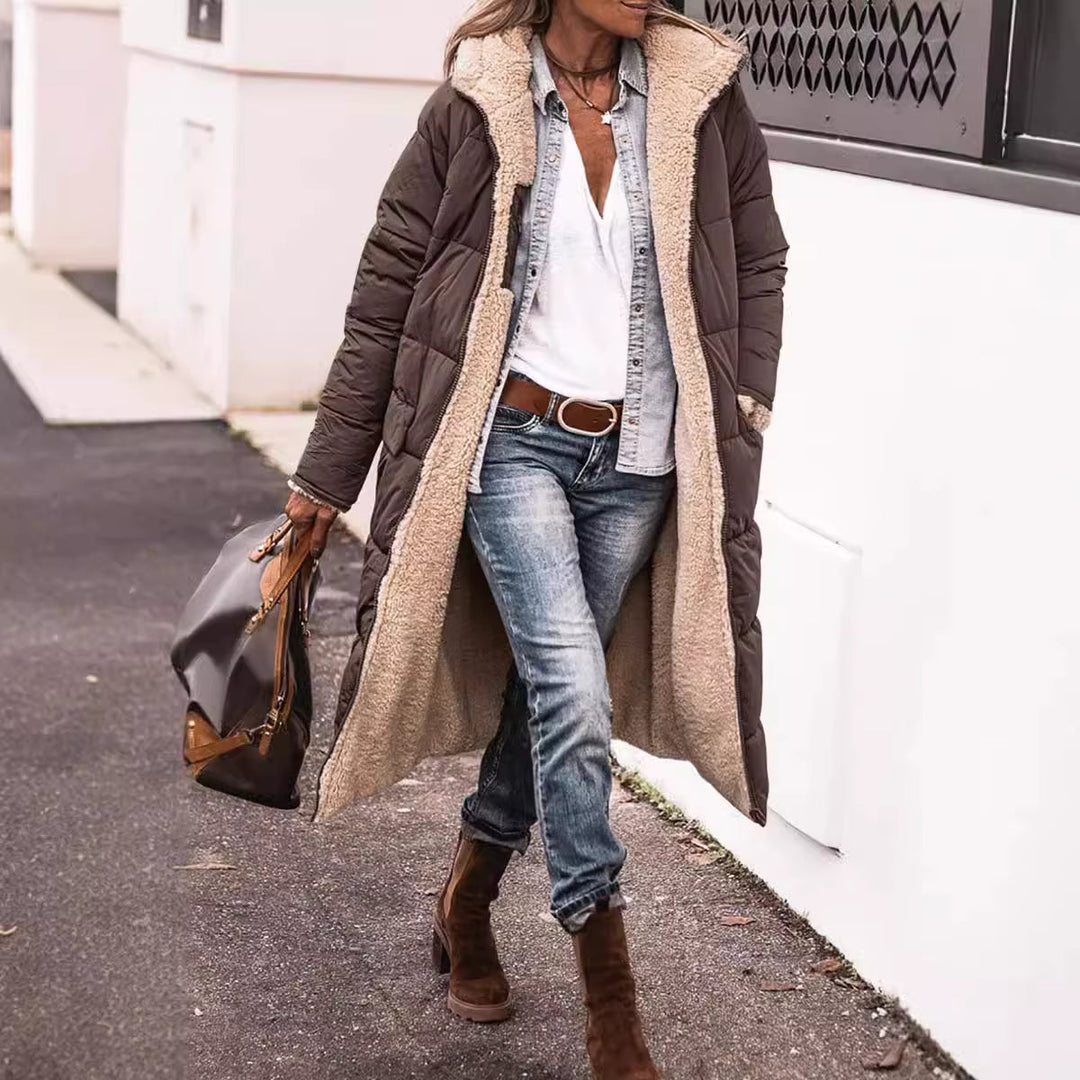 Percival - Longline Sherpa-Lined Puffer Coat