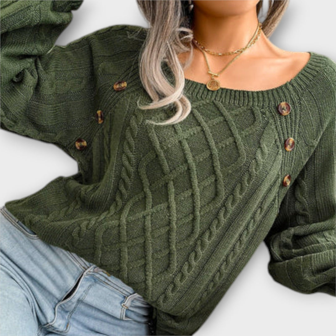 Julie - Knitted sweater with buttons