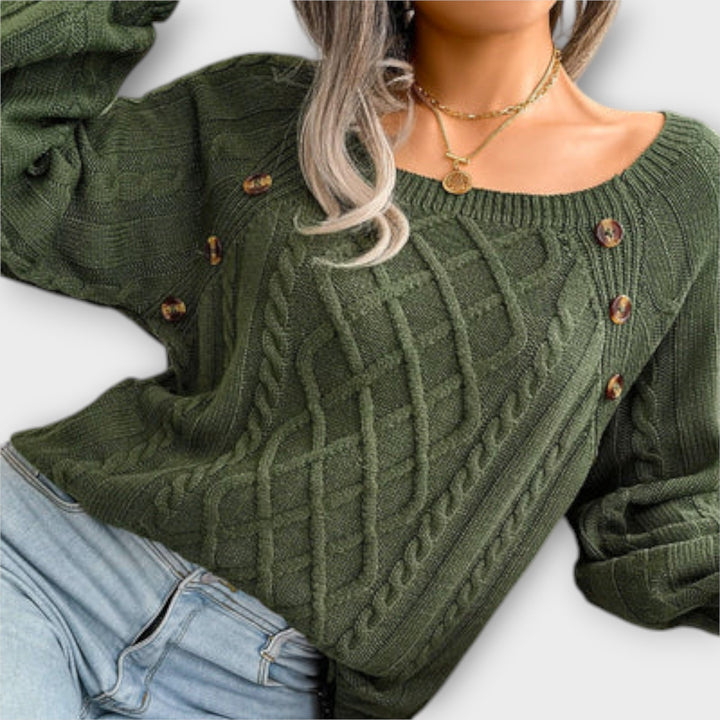 Julie - Knitted sweater with buttons