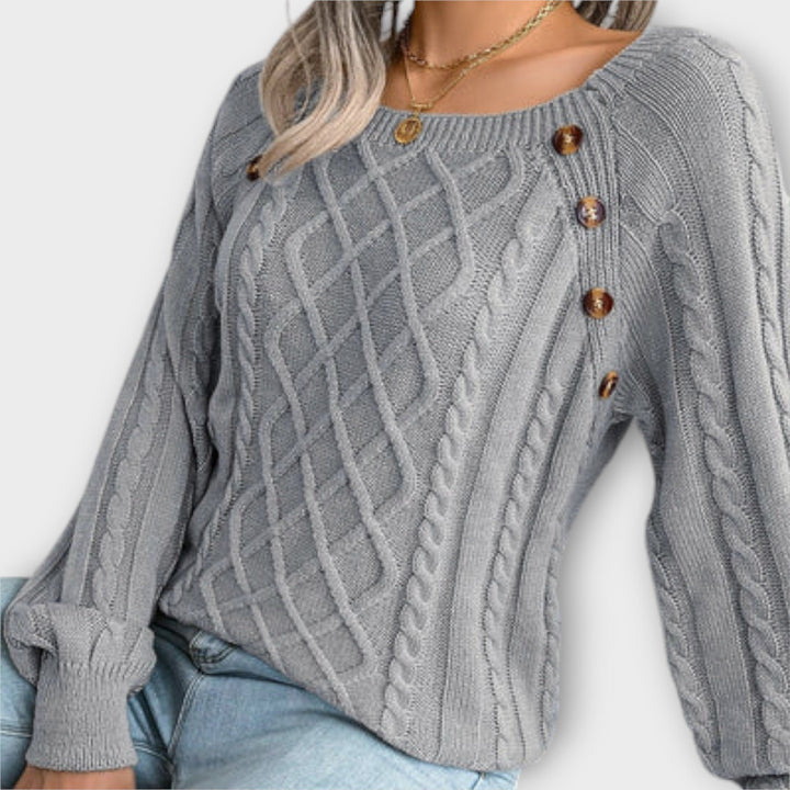 Julie - Knitted sweater with buttons