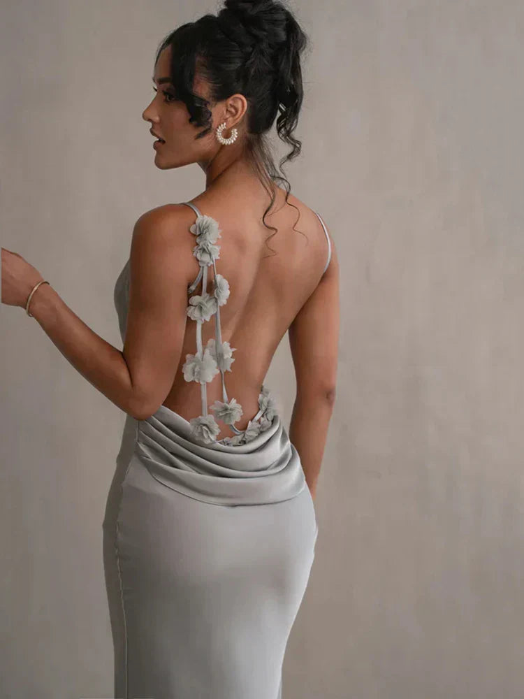 Kendra - Sleeveless Backless Maxi Dress