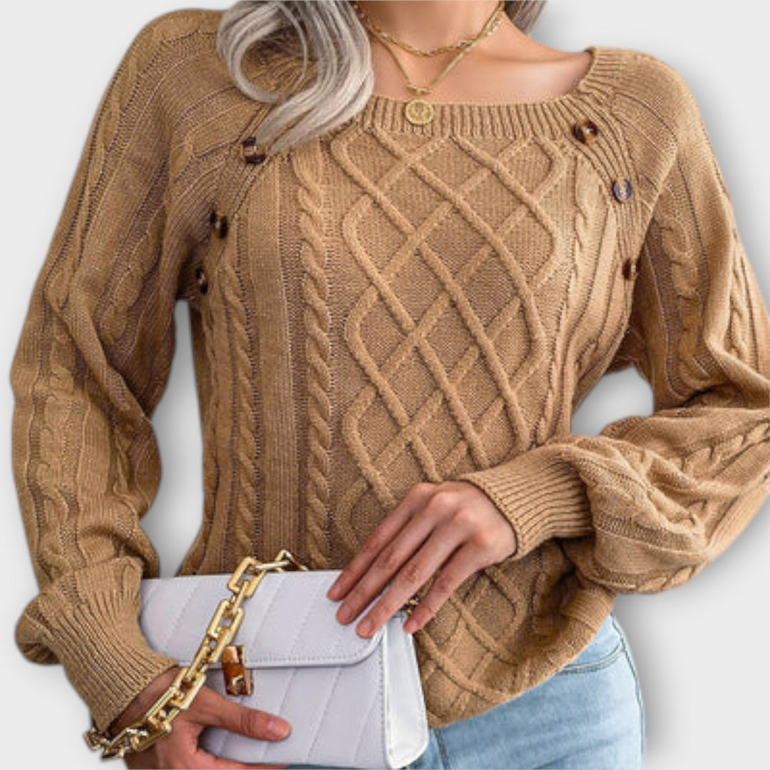 Julie - Knitted sweater with buttons