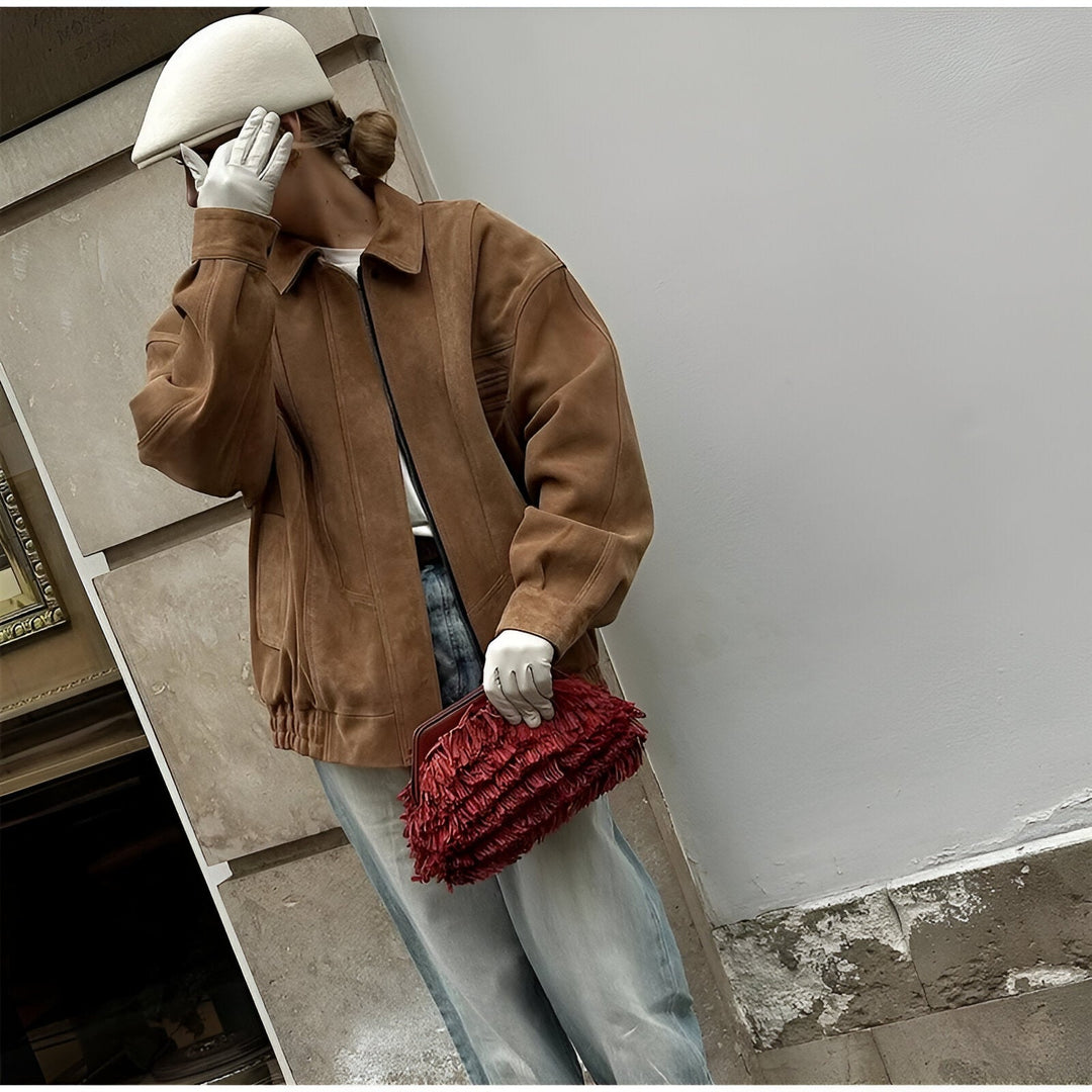 Briseis - Women's coat with artistic design and chic look