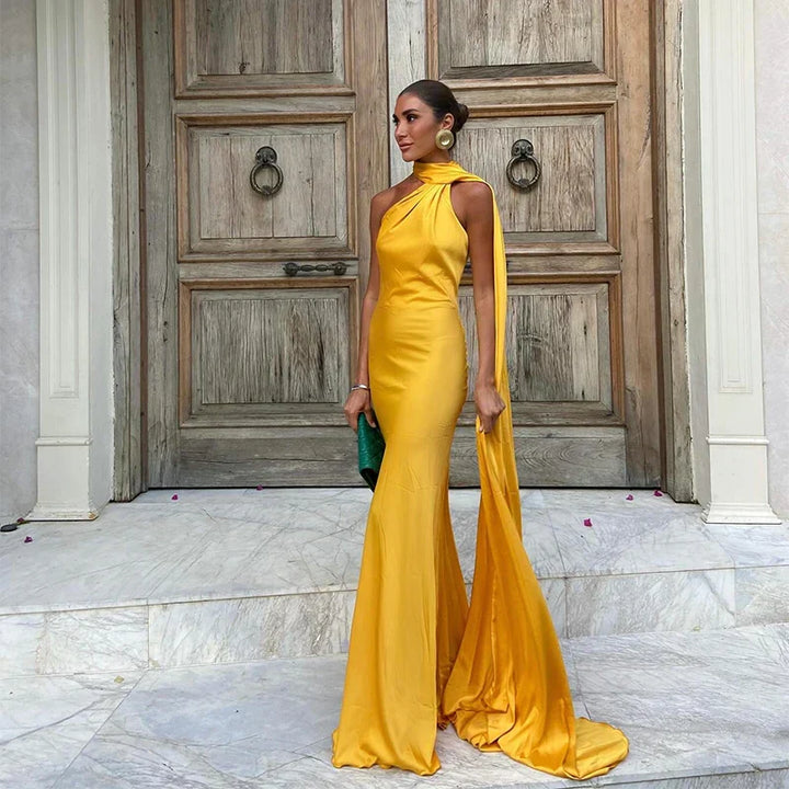 Lucienne - Timeless Cape Gown
