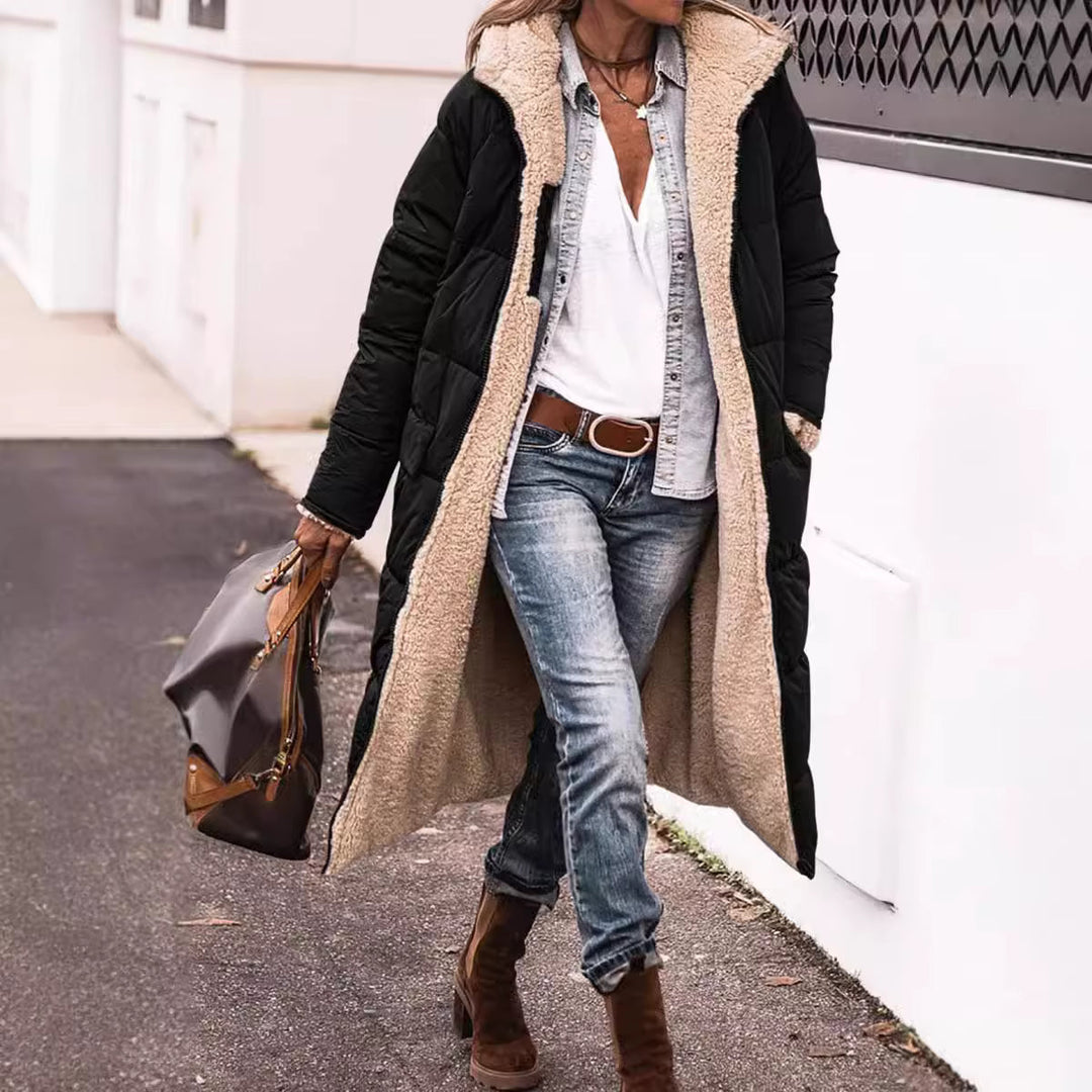 Percival - Longline Sherpa-Lined Puffer Coat