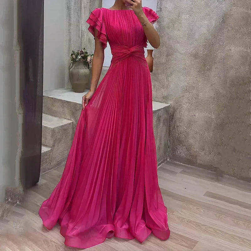 Katriel - Pleated Evening Gown