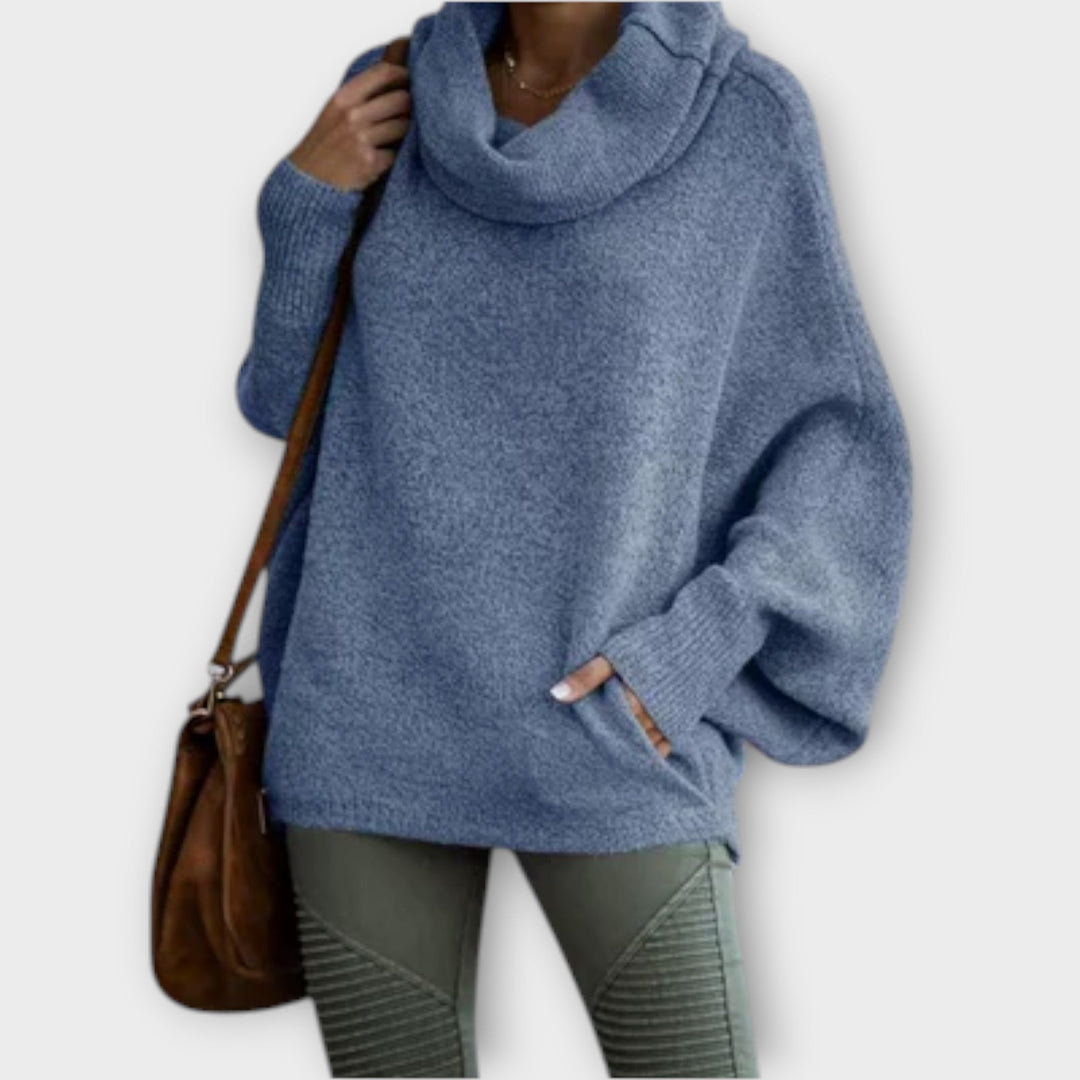 Kayleigh - Elegant women's sweater in tortoiseshell