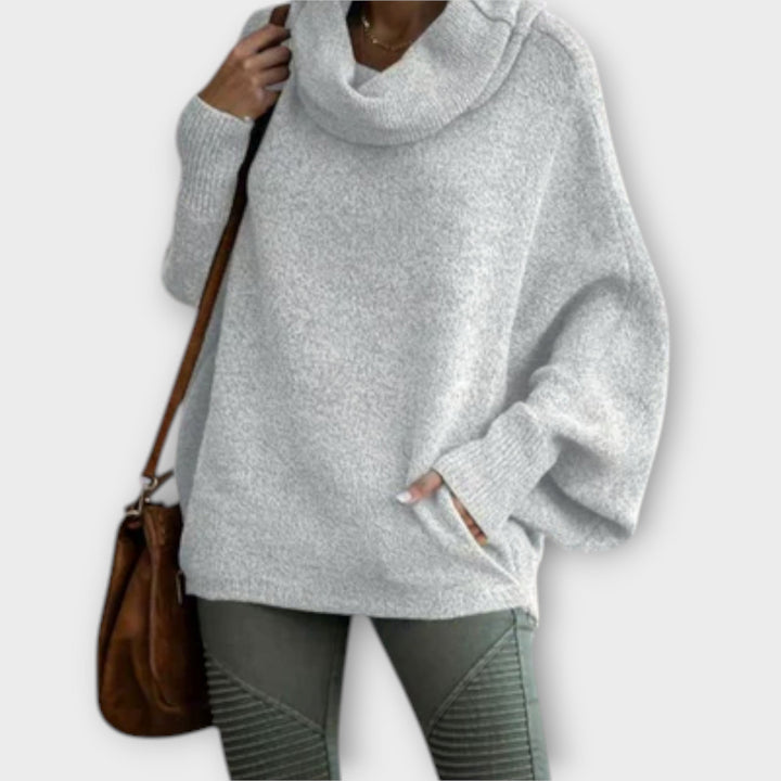 Kayleigh - Elegant women's sweater in tortoiseshell