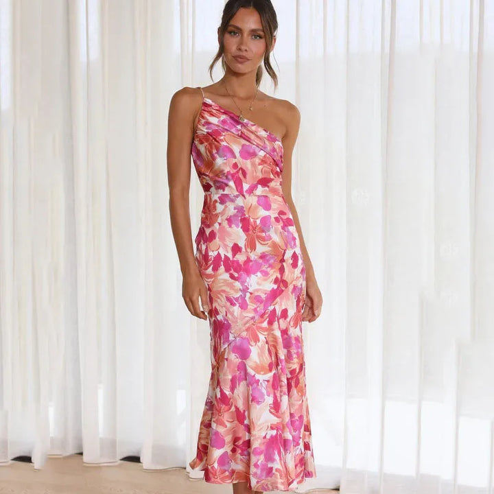 Drena - Elegante One-Shoulder Dress