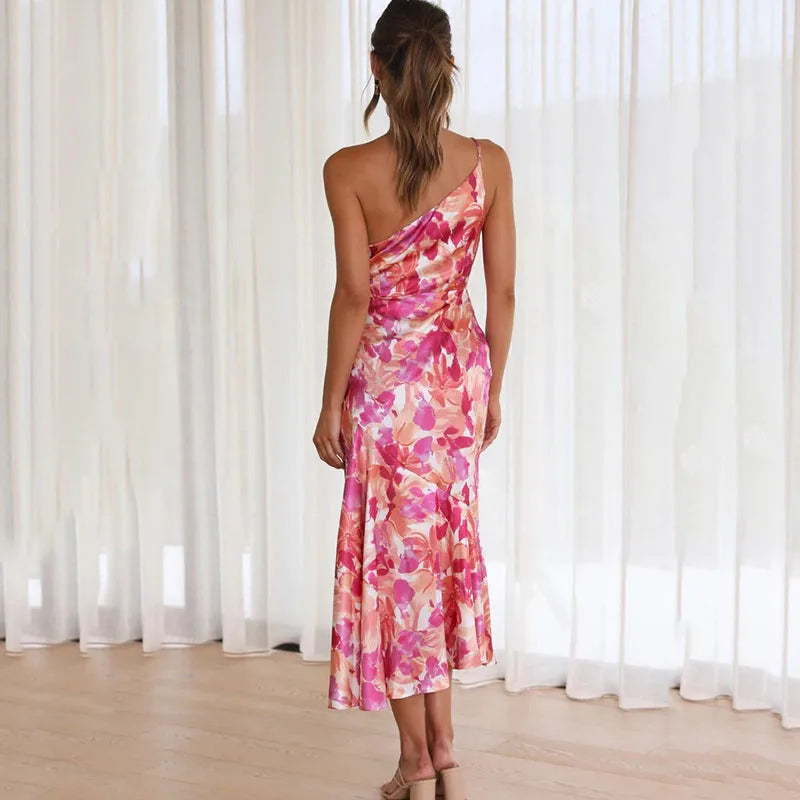 Drena - Elegante One-Shoulder Dress