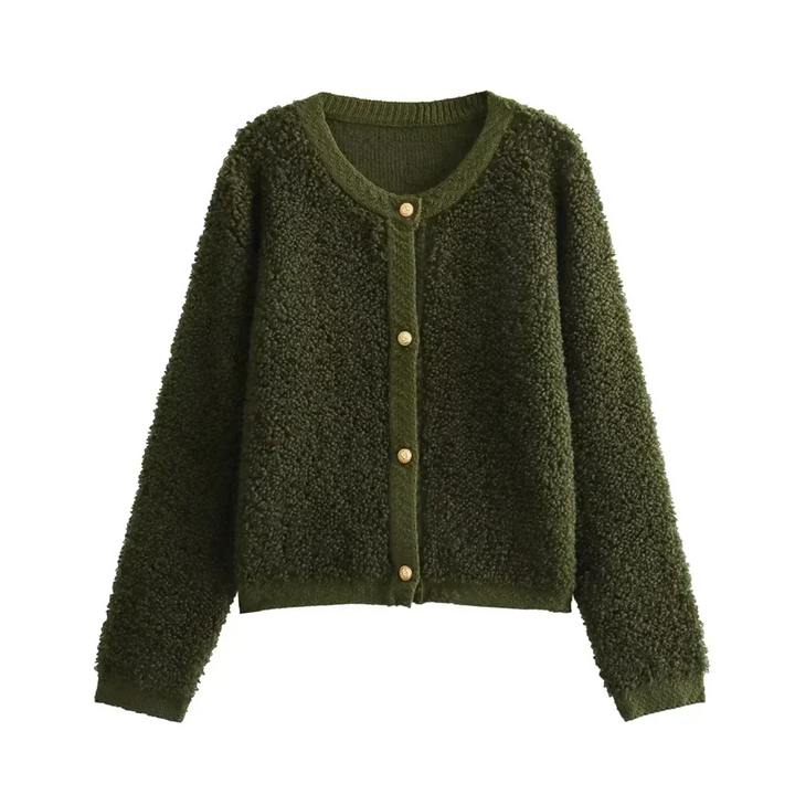 Zinnia - Teddy Strickjacke for Women  Elegance, Comfort and Warmth for Winter