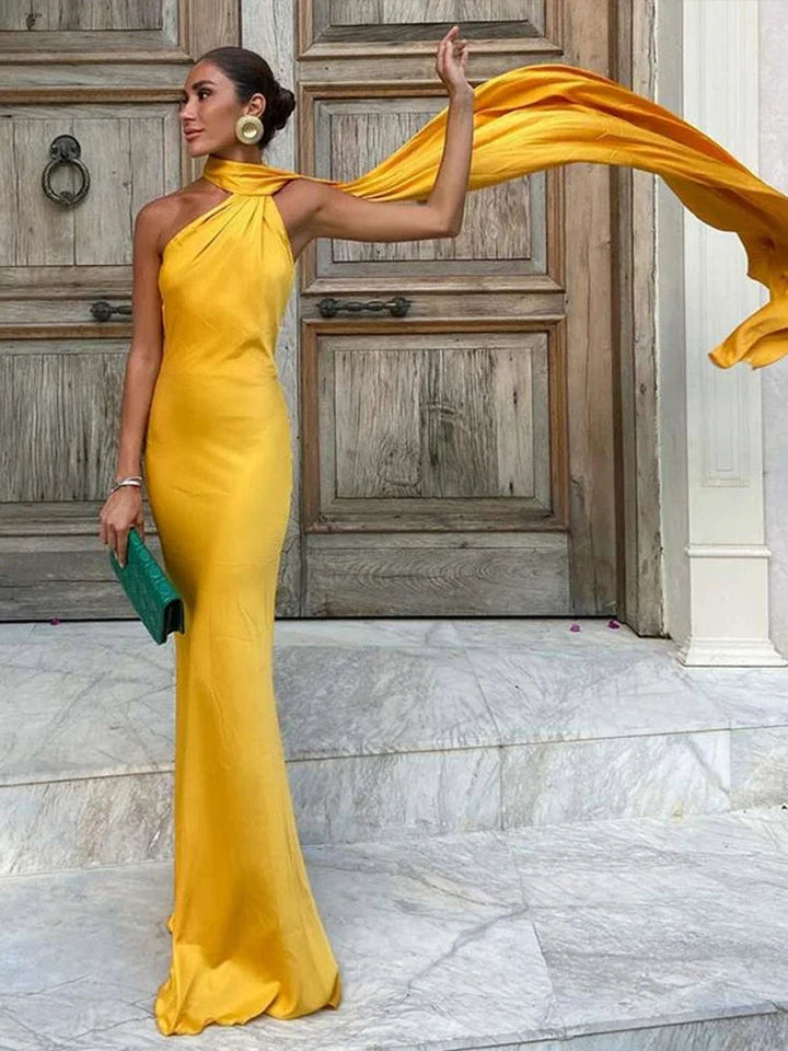 Lucienne - Timeless Cape Gown