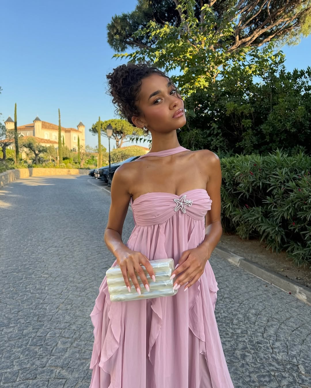 Maelis - Ruffle Strapless Maxi Dress