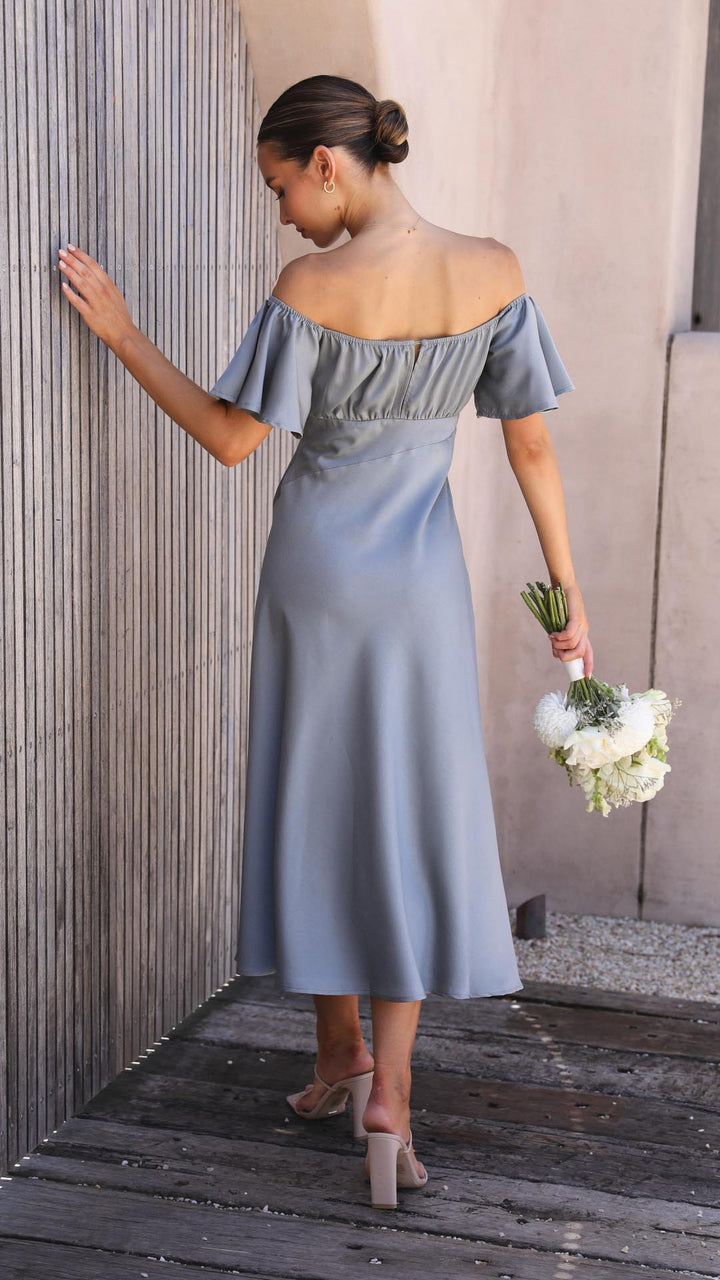 Maelyn - Butterfly Sleeve Off-Shoulder Maxi Dress