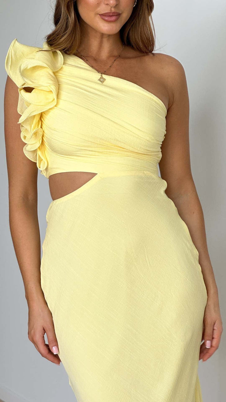Narelle - One-Shoulder Cutout Maxi Dress