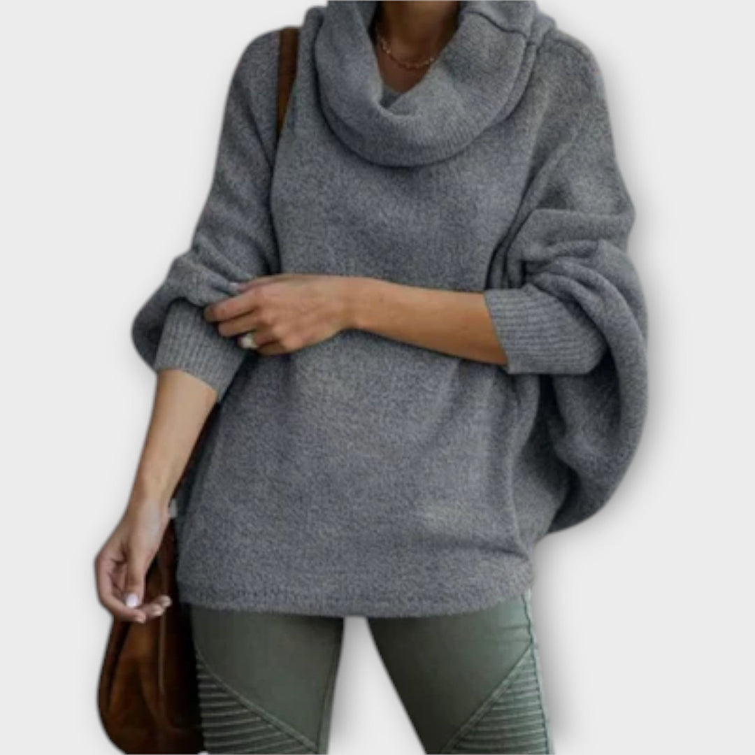 Kayleigh - Elegant women's sweater in tortoiseshell