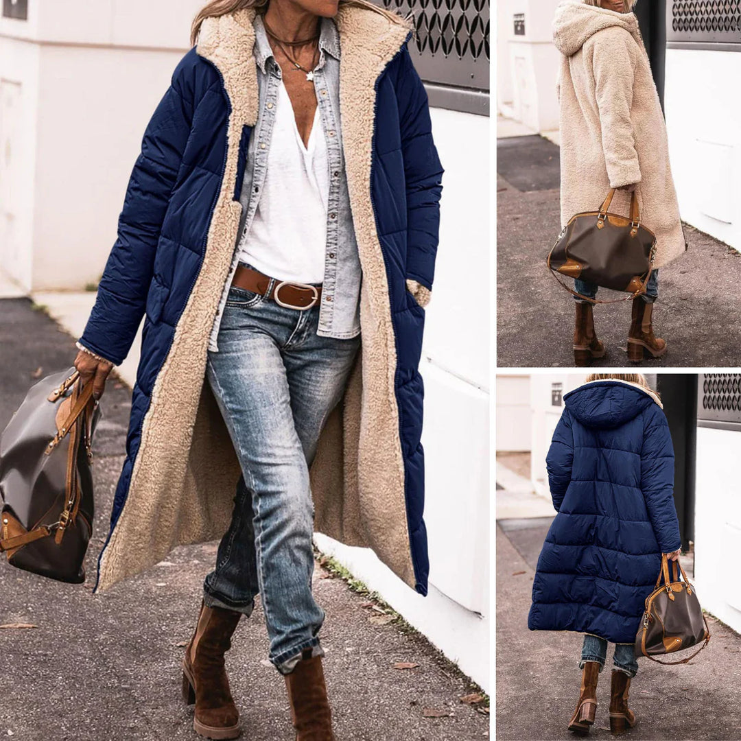 Percival - Longline Sherpa-Lined Puffer Coat