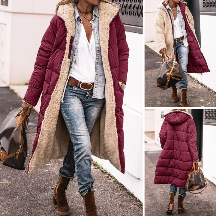 Percival - Longline Sherpa-Lined Puffer Coat