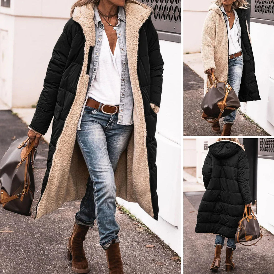 Percival - Longline Sherpa-Lined Puffer Coat