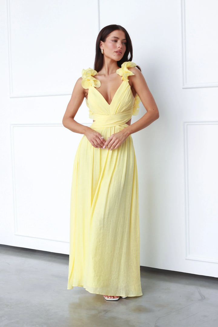 Calista - Elegant Dress With Deep V-Neck