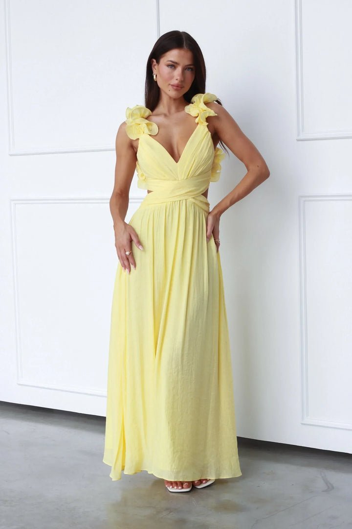 Calista - Elegant Dress With Deep V-Neck