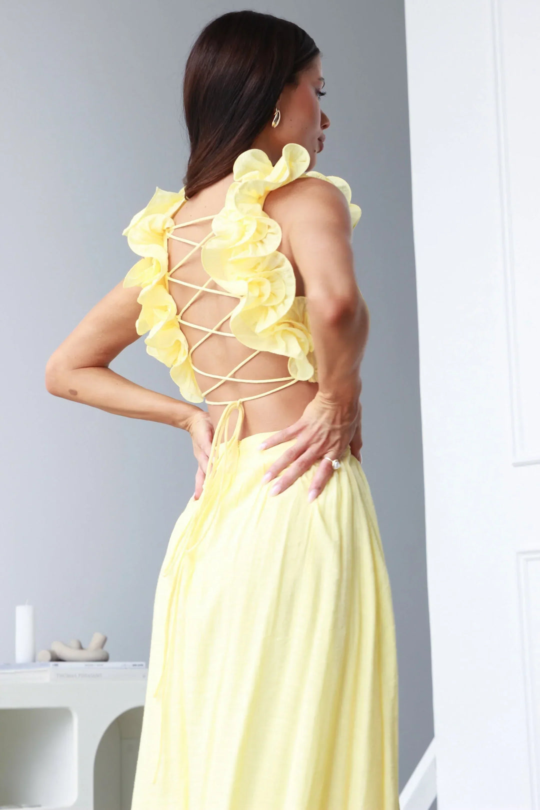 Calista - Elegant Dress With Deep V-Neck
