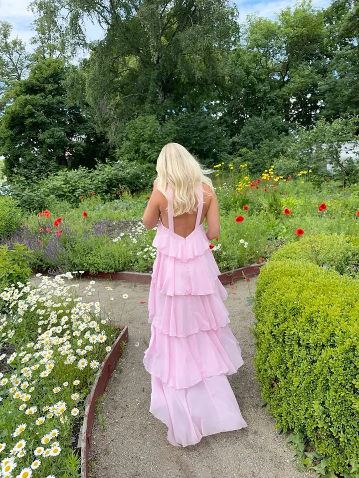 Onora - Ruffle Backless Maxi Dress