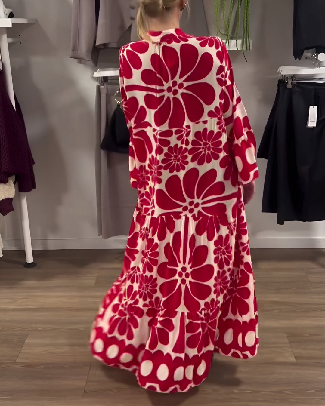 Brynira - Elegant Printed Maxi Dress